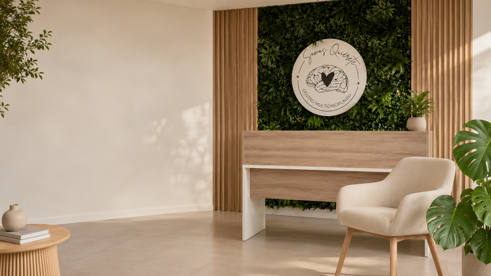 Recepción del centro psicológico Somos Quiérete Arganda del Rey